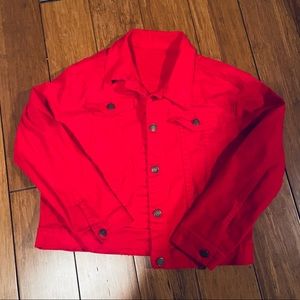 Red Jean Jacket ❤️